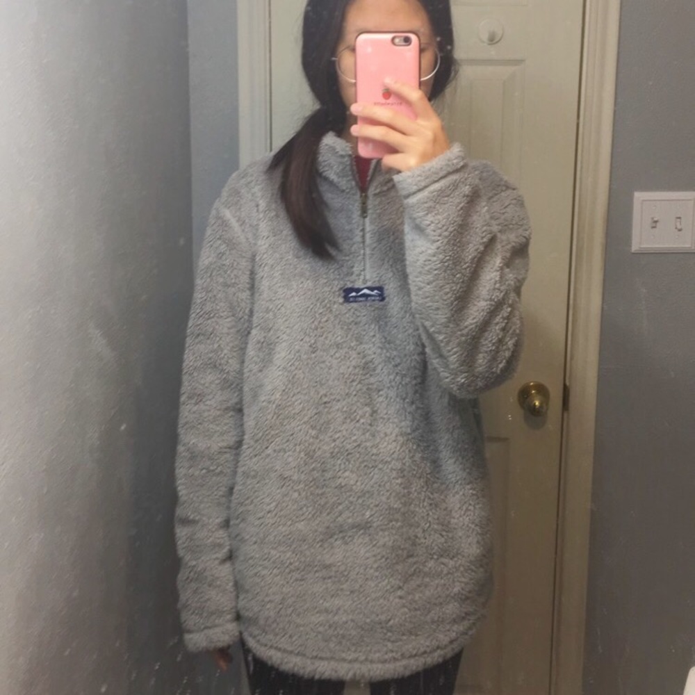 Lauren James quarter zip sherpa